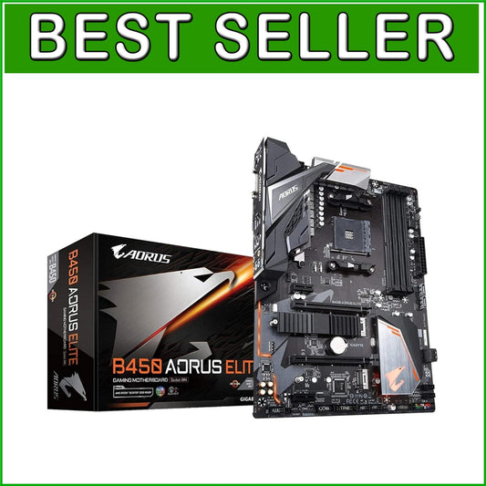 AORUS ELITE Gaming Motherboard: AMD Ryzen Support with Enhanced Audio & Cooling