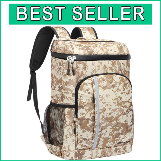 Stylish Camouflage Insulated cooler Backpack - Ideal for Hiking, Camping & Beach