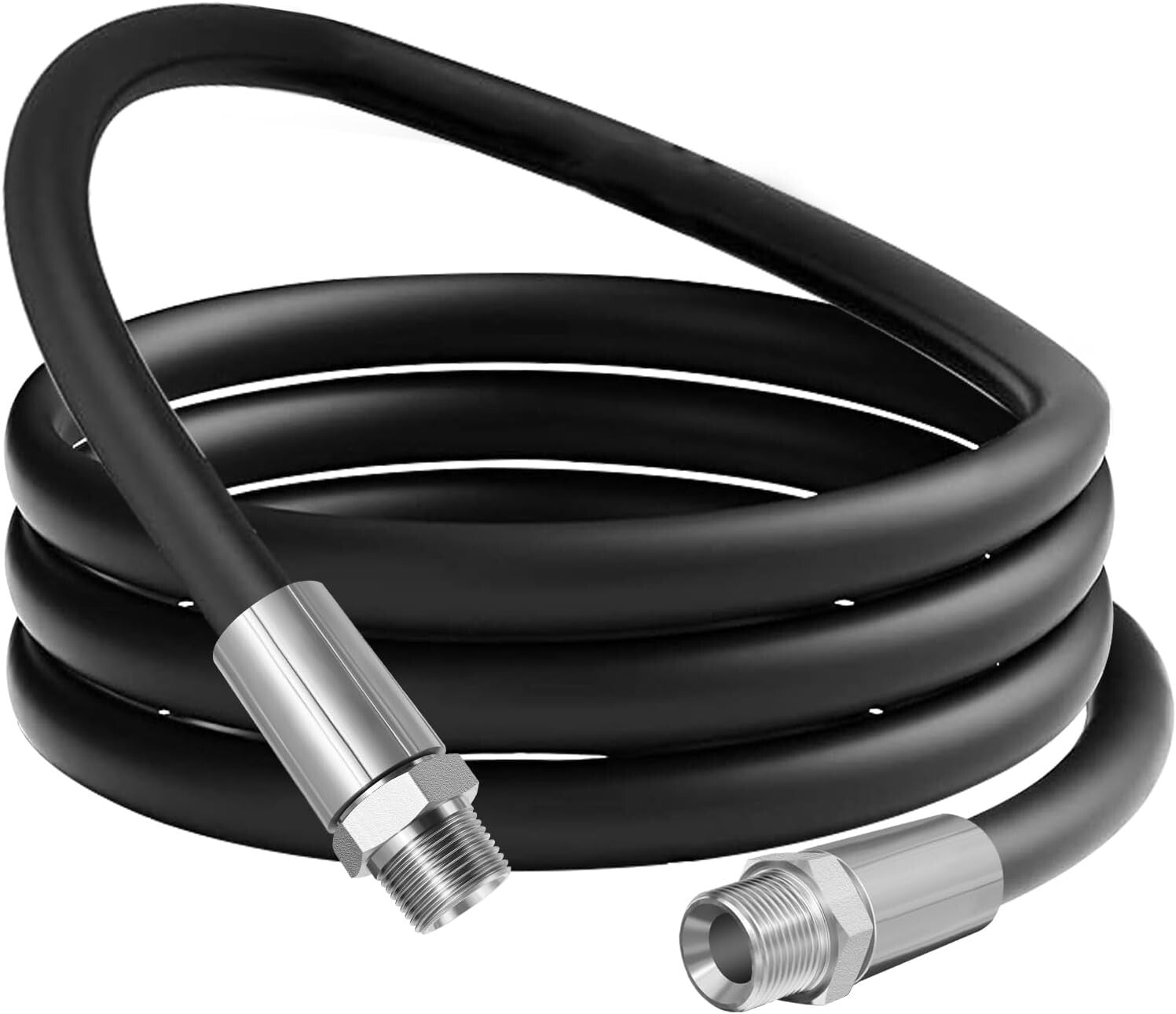 Heavy-Duty 3/4 Inch Fuel Transfer Hose - 12 Feet for Biofuels & Petroleum Oils