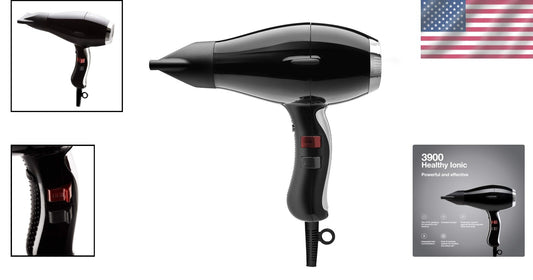 3900 Ionic Professional Hair Dryer - Lightweight, 2000W with 2 Concentrators