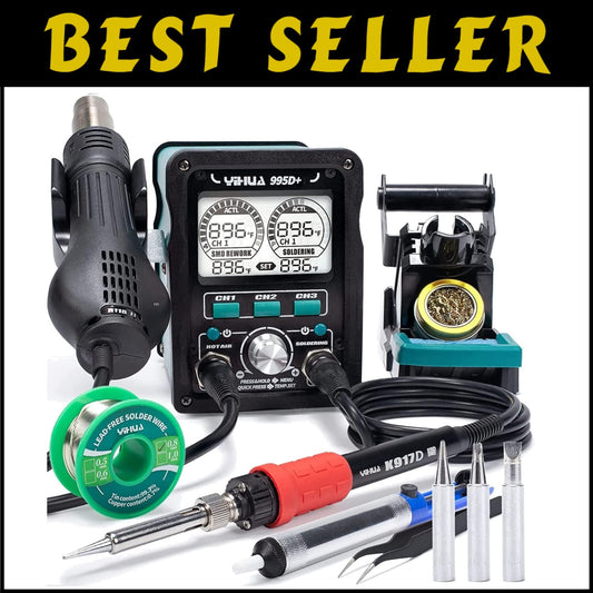EVO 110W 2-IN-1 LCD Soldering Station & Hot Air Kit with Adjustable Temperature
