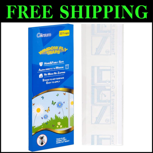 Easy-Remove 120 Pack Fly Traps - Silent, Pesticide-Free Bug Solutions for Home