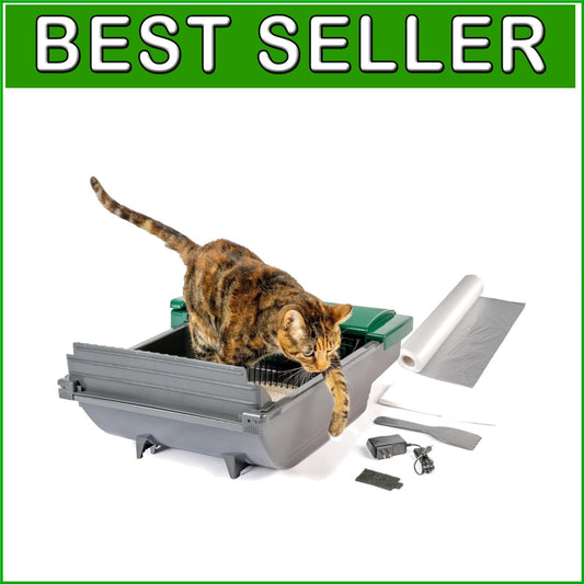Automatic Cat Litter Box with 4-Month Supply - Mess-Free, Odor Control Design