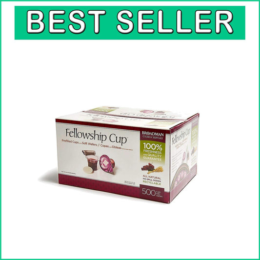 Fellowship Communion Cup Set - 500 Pre-Filled with Concord Grape Juice & Wafer