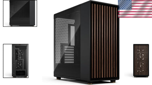 North XL Charcoal Black Gaming Case - Spacious Layout & Enhanced Airflow Design