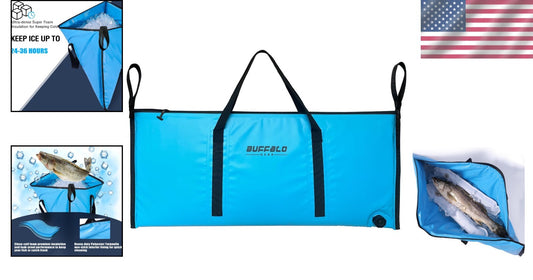Heavy-Duty Leakproof Fishing Cooler Bag 40x18in - Easy Clean & Long-Lasting