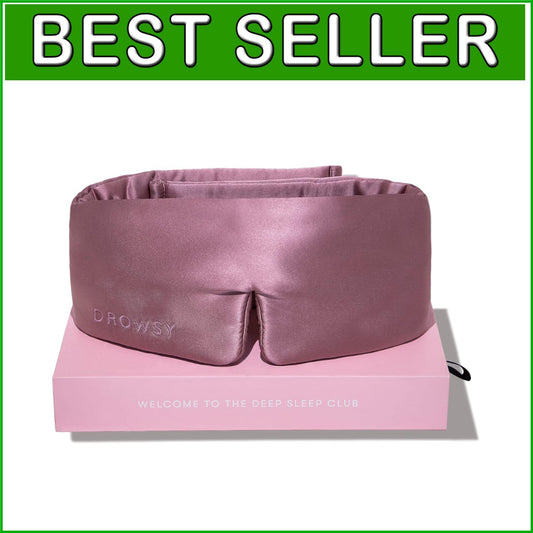 Award-Winning Padded Silk Sleep Mask in Damask Rose - Indulge in Luxurious Sleep