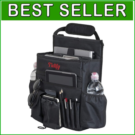 2023 Car Front Seat Organizer with Tablet Storage & Comfort Shoulder Strap