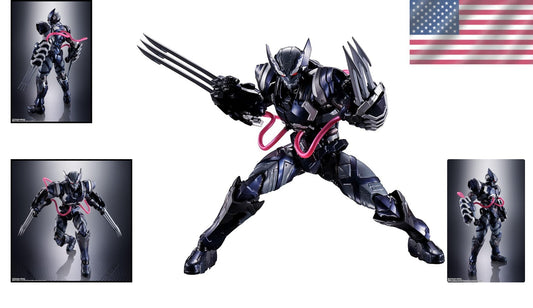 Collectible Venom Symbiote Wolverine with Diecast Parts - S.H.Figuarts Series
