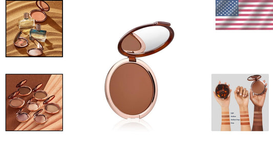 0.74 Oz Bronze Goddess Powder Bronzer - Buildable Matte for All Skin Types