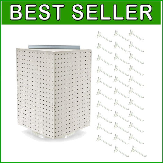 14" Rotating Countertop Display with 32 Hooks - Perfect for Retail Merchandising