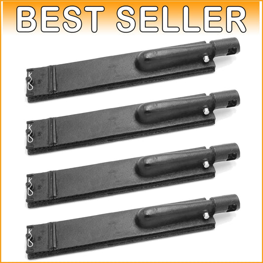 4-Pack 15 3/4" Cast Iron Gas Grill Burners - Fits Major Brands Like Charbroil