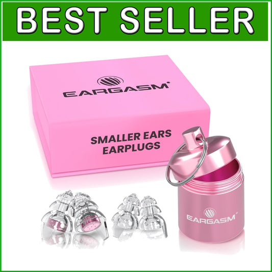 21 dB High Fidelity Earplugs for Smaller Ear Canals - Includes Waterproof Case