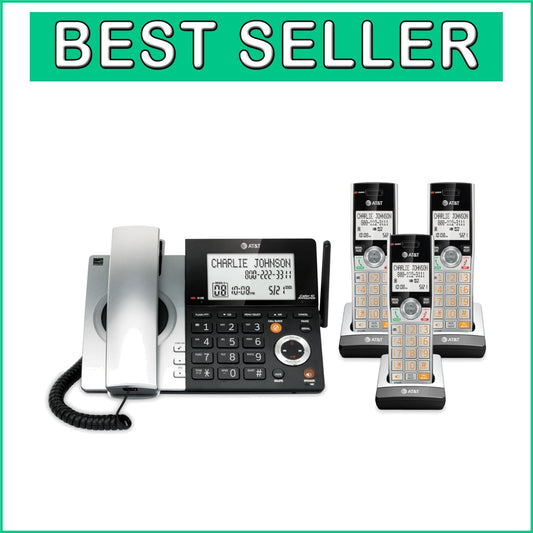 Dect 6.0 Expandable Phone Set with Digital Answering Machine & Intercom Feature