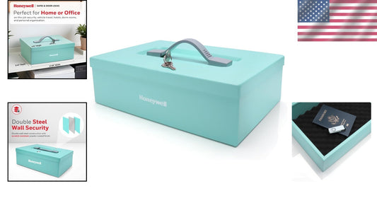 0.16 Cubic Feet Fire Resistant Safe Box - Secure Lock for Jewelry & Documents