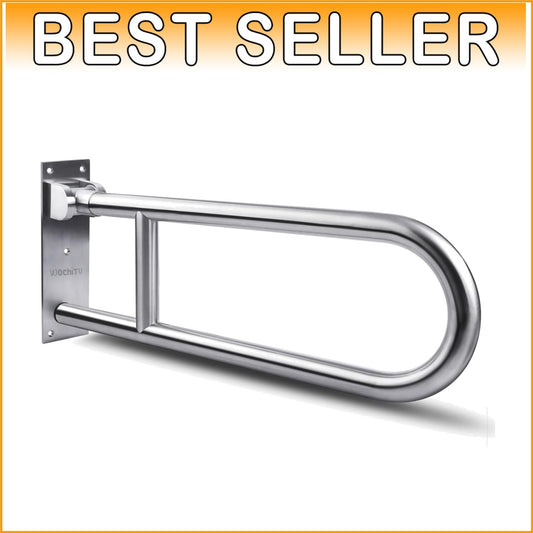 Ergonomic 23.6” Toilet Grab Bar with 300 lbs Capacity - Space-Saving Design