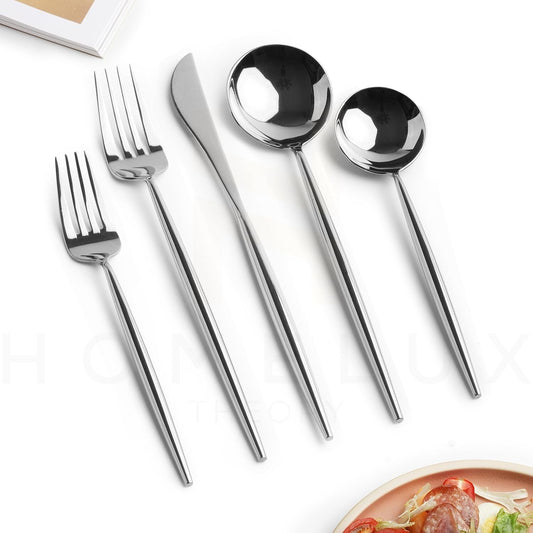 Elegant Heavy Duty 18/10 Silverware Set - Perfect for Everyday and Formal Use