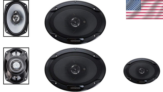 400-Watt 6x9 Flush Mount Coaxial Car Speakers - Easy Install Stereo Pair