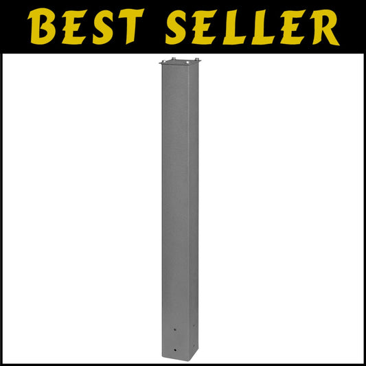 Granite 43" In-Ground Steel Mailbox Post with Installation Hardware Included
