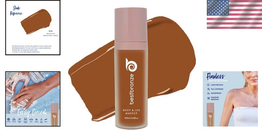 Best Bronze Waterproof Tattoo Cover-Makeup - Full Coverage Body Foundation NC49