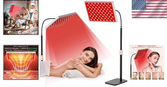 Full Body Red Light Therapy LED Panel - Freestanding & Affordable Home Solution