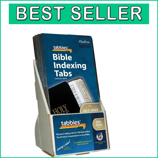 Elegant Gold-Edged Bible Tabs: 90 Self-Adhesive Indexing Tabs for Easy Reference