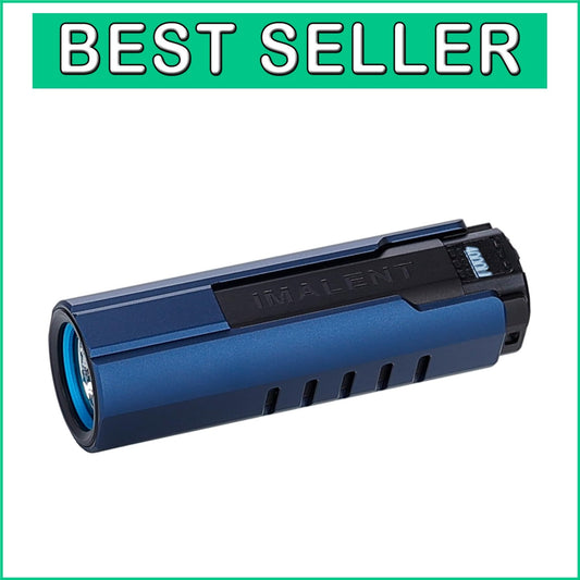4000 Lumens EDC Flashlight, Rechargeable Ultra-Bright Compact Torch Royal Blue