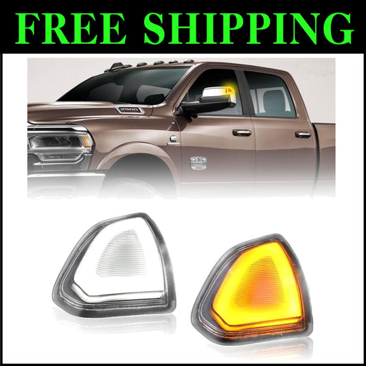 Plug & Play LED Mirror Signal Lights for Dodge Ram 2010-2018 - Waterproof Design