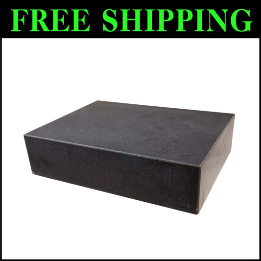 Grade B Granite Surface Plate, 0001" Precision, 12" x 9" x 3" for Inspections