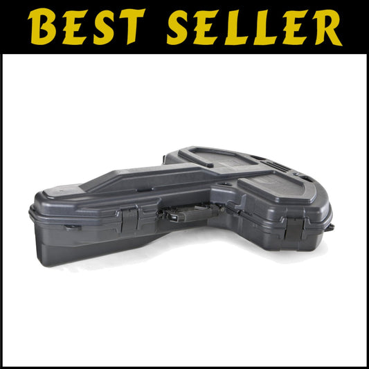 Lightweight Black Archery Bow Case with Utility Pocket and Crushproof Protection