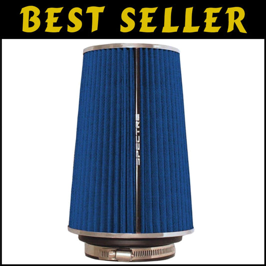 Ultimate Performance Air Filter: 50,000 Mile Life, Clamp-On Design, Blue Finish
