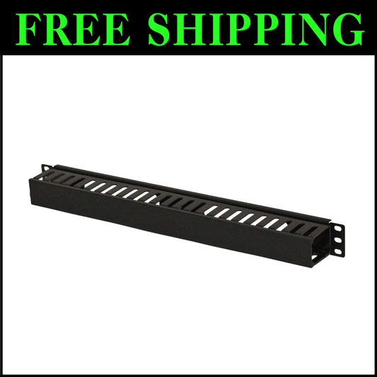 Durable 1U Horizontal Cable Duct for 19" Rack - Perfect for IT Professionals
