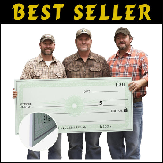 Giant 36x16 Dry Erase Big Check - Perfect for Memorable Presentations