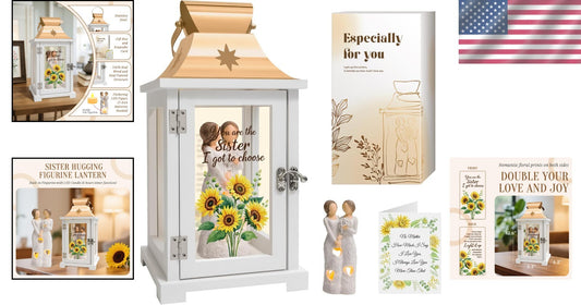 Elegantly Illuminated Sister Gifts - Sunflower Lantern for Birthdays and Beyond