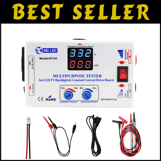 Precision Tester for LED Lights: 0-330V Voltage, Current & Backlight Diagnostics