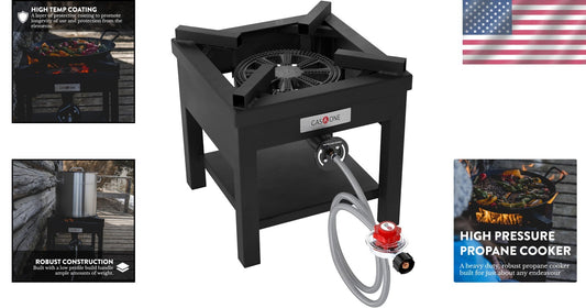 Professional-Grade Propane Burner with 275,000 BTU for All Outdoor Cooking