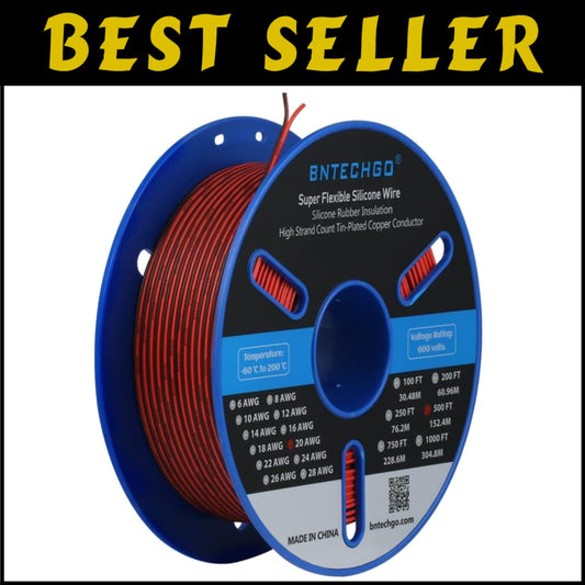 Ultra Flexible 20 Gauge Parallel Silicone Wire 500ft - Perfect for LED & Models