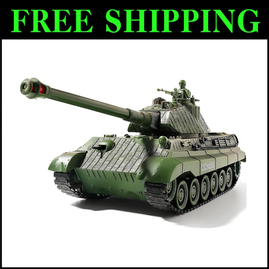 2.4GHz Anti-Interference RC King Tiger Tank for Indoor & Outdoor Adventures