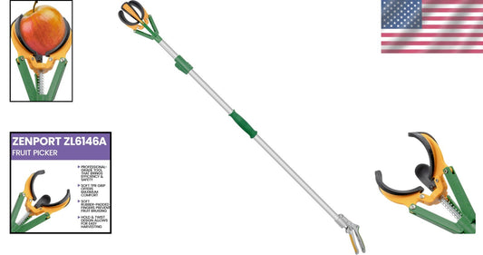 Long Reach Telescopic Fruit Picker - 6-Foot Extension for Effortless Harvesting