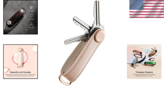 Luxury Leather Key Organizer for 7 Keys - Chic, Secure & Travel-Friendly