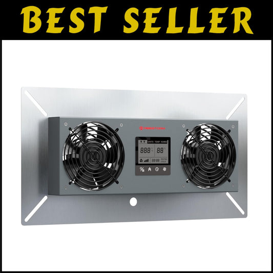 Stainless Steel Crawlspace Ventilator with Programmable Humidity Control - 48 dB