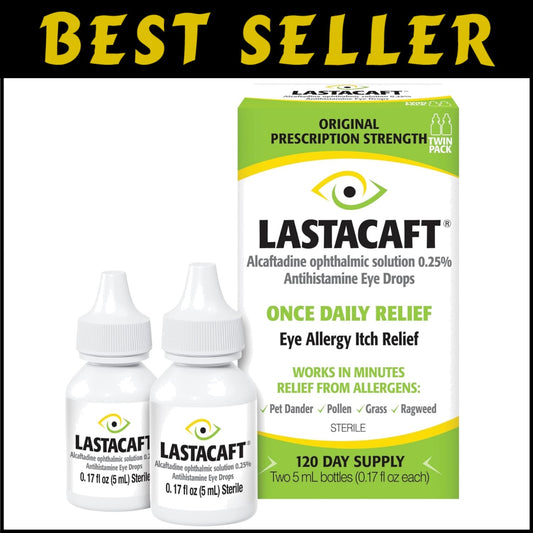 Prescription Strength Once Daily Eye Drops - Allergy Itch Relief, FSA Eligible