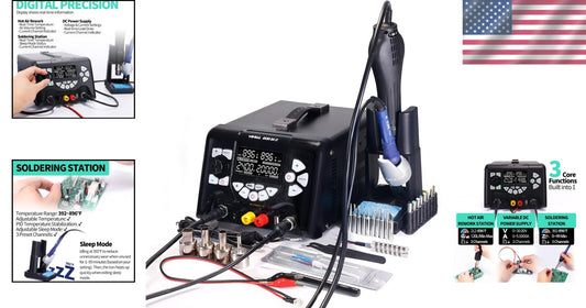 Efficient 30V 5A Hot Air Rework Soldering Station - PID Temperature Control Tech