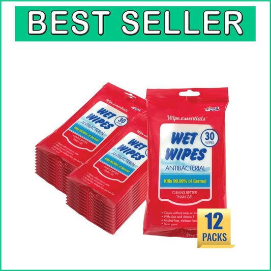 360 Gentle Hand Sanitizing Wipes with Aloe & Vitamin E - Family Safe Essentials