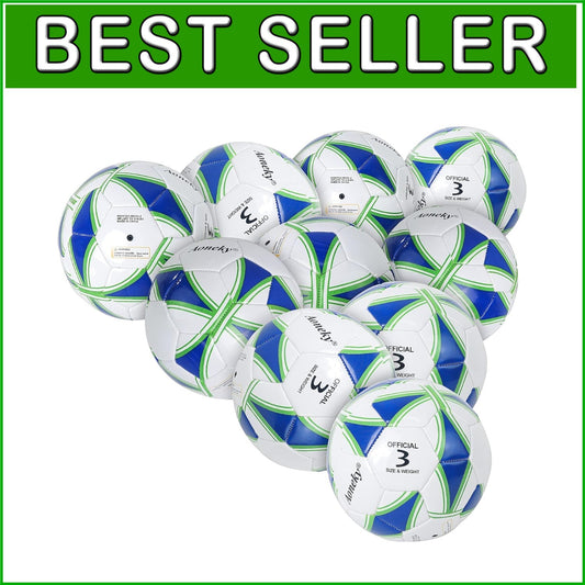 Durable Size 3 Soccer Ball with Inflation Pump - Perfect for Kids' Outdoor Play