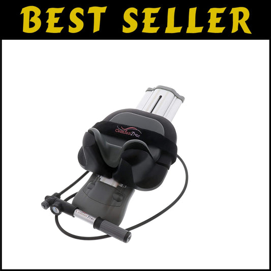 Deluxe Neck Pain Relief Kit with Adjustable Traction & Soft Pillow - 11x7x7 in
