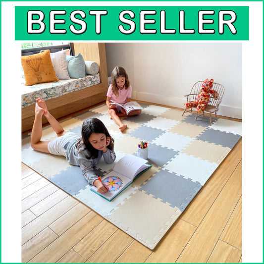 Customizable Interlocking Baby Play Mat - Non-Toxic Foam Tiles for 74x74 Playpen