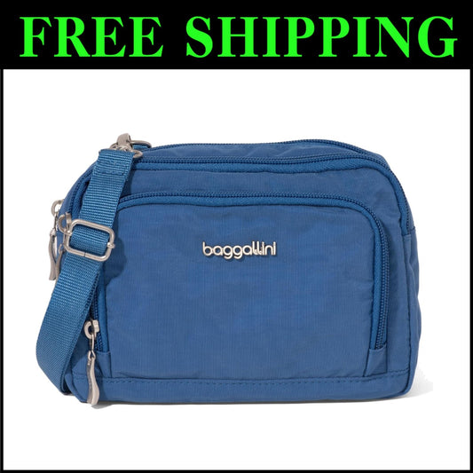 Lightweight RFID-Protected Women's Crossbody Bag with Wallet - Versatile Design