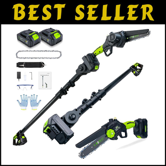 Efficient 5.5 LB 2-in-1 Chainsaw with Automatic Lubrication & Safety Features