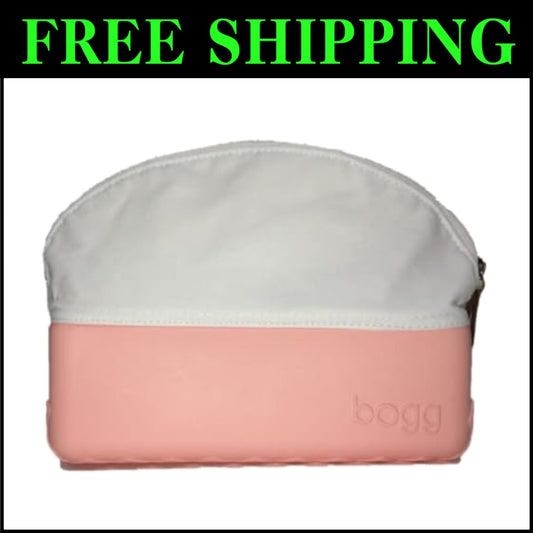 Compact 9x7x3 Waterproof Makeup Bag with Ribbed Bottom - Ideal for Adventure